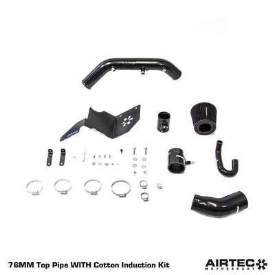 AIRTEC Motorsport RS-Style 76mm Top Induction Pipe for Fiesta ST180-Ford-Airtec-carbonizeduk