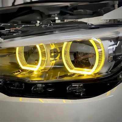 BMW 1 SERIES CSL YELLOW DAYTIME RUNNING LIGHTS LED MODULE SET (F20/F21) LCI-DRL MODS-carbonizeduk