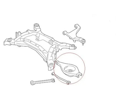 For VW GOLF MK7 ALL MODELS Rear Lower Spring Arm Bushes Kit in Poly 2012-2020-bushes-carbonizeduk