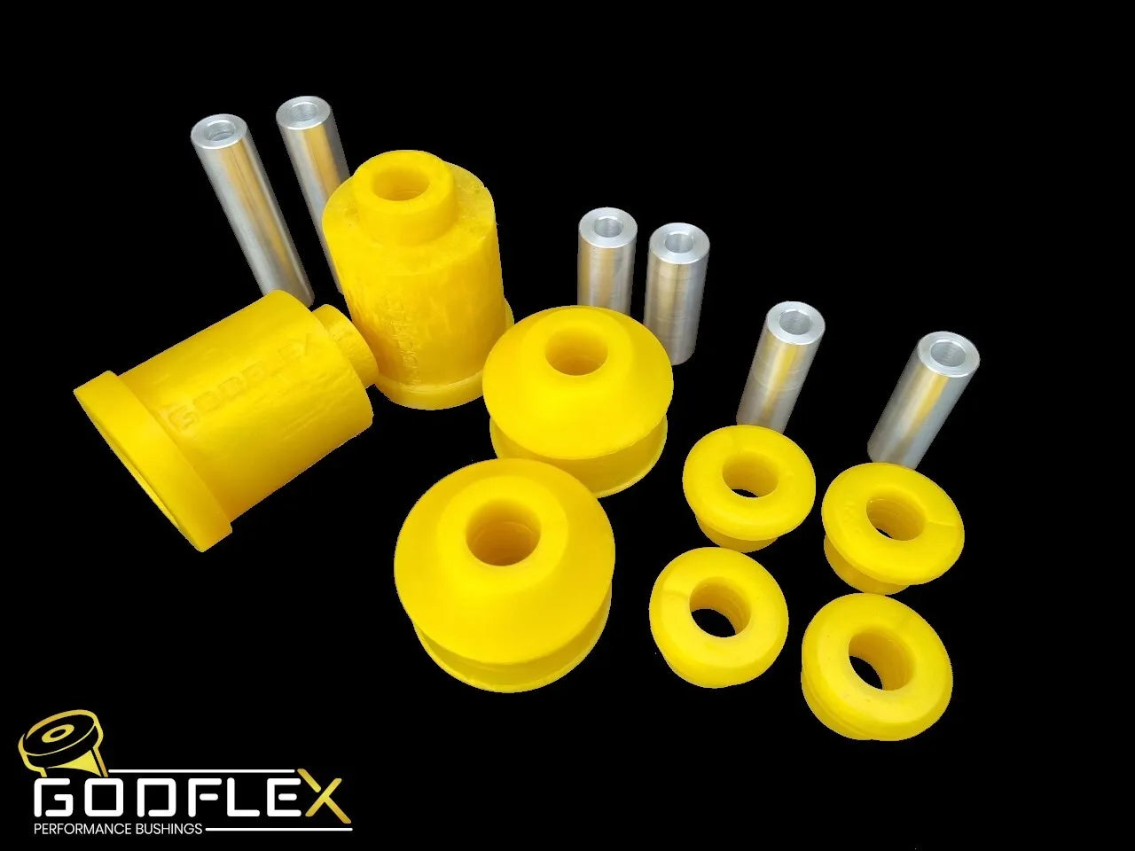 Front & Rear Arm / Beam Bushes Kit for Vauxhall Opel Corsa D VXR 06-14 in Poly-bushes-carbonizeduk