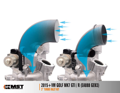 MST Performance Silicone Intake Hose & Turbo Inlet Elbow for 2.0 TSI EA888 MQB VAG-MST Induction Kits-carbonizeduk