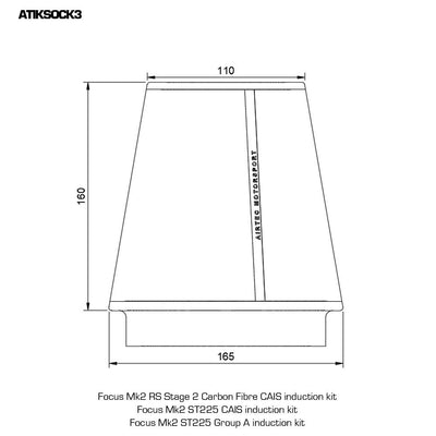 AIRTEC Motorsport Filter Sock-BMW-Airtec-carbonizeduk