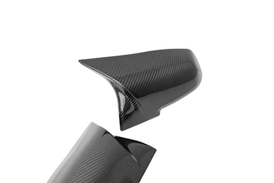 PRE-PREG CARBON FIBRE M STYLE WING MIRROR COVERS FOR BMW (2012-2019, F20 F21 F22 F30 F32 F33 F32 F87)-F20-carbonizeduk