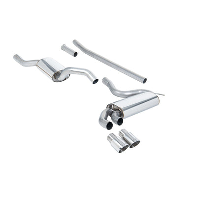 Milltek Downpipe-back Exhaust Audi Coupe UR Quattro 10v Turbo 81-89-Exhaust System-carbonizeduk