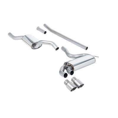 Milltek Downpipe-back Exhaust Audi Coupe UR Quattro 10v Turbo 81-89-Exhaust System-carbonizeduk