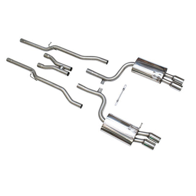 Milltek Cat Back Exhaust Audi S4 4.2 V8 Quattro B7 Saloon / Sedan, Avant, and Cabriolet 04-09-Exhaust System-carbonizeduk