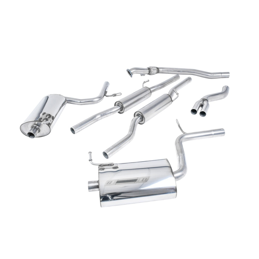 Milltek Cat Back Exhaust Audi A4 1.8T B6 Quattro Cabriolet 01-05-Exhaust System-carbonizeduk