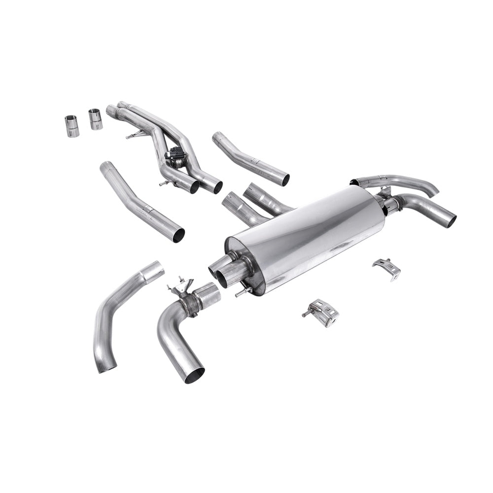 Milltek Front Pipe-back Exhaust Audi SQ8 4.0 V8 Bi-Turbo (Non OPF / GPF Equipped Models) 20-25-Exhaust System-carbonizeduk