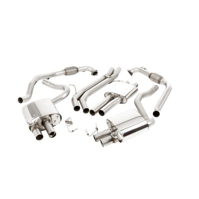 Milltek Cat Back Exhaust Audi S4 3.0 Turbo V6 B9 Saloon / Sedan and Avant (Sport Diff Models Only and Without Brace Bars) RHD Cars Only 16-25-Exhaust System-carbonizeduk