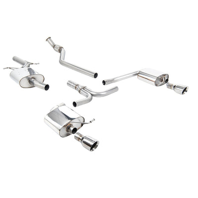 Milltek Cat Back Exhaust Audi A4 2.0 TFSi S-Line B8 (2WD and Quattro manual-only) Saloon and Avant 08-11-Exhaust System-carbonizeduk