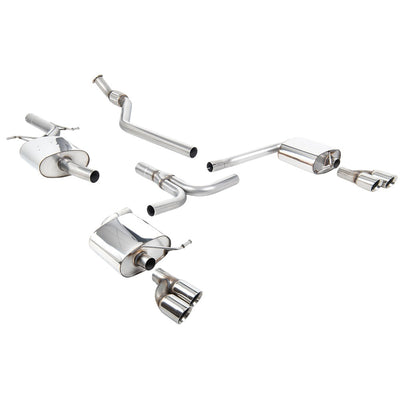 Milltek Cat Back Exhaust Audi A4 2.0 TFSi S-Line B8 (2WD and Quattro manual-only) Saloon and Avant 08-11-Exhaust System-carbonizeduk
