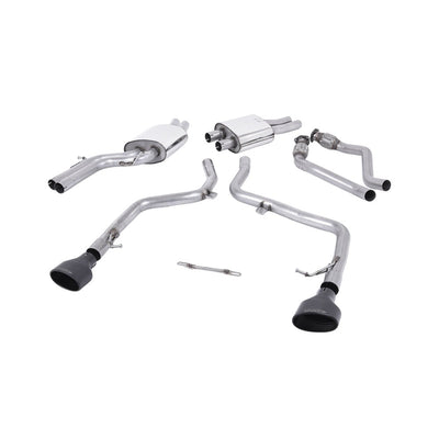 Milltek Cat Back Exhaust Audi S5 3.0 TFSi B8 Coupe and Cabriolet (S-Tronic) 09-11-Exhaust System-carbonizeduk