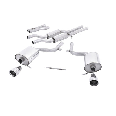 Milltek Cat Back Exhaust Audi A4 3.0 V6 B6 Quattro Saloon Avant and Cabriolet 01-05-Exhaust System-carbonizeduk