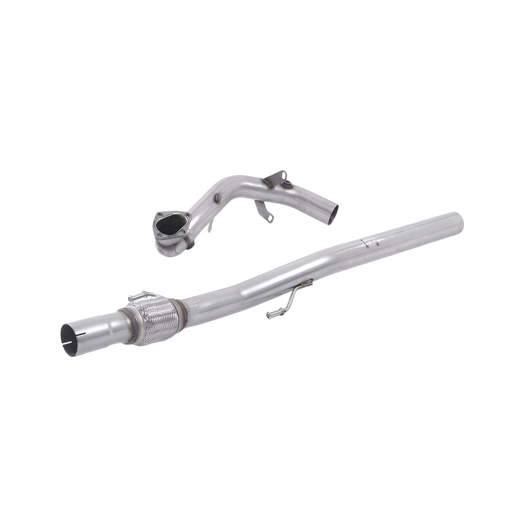 Milltek Large-bore Downpipe and De-cat Exhaust Audi A1 1.4 TFSi S-Line 185PS S-Tronic 10-15-Manifolds, Decats & Sports Cats-carbonizeduk