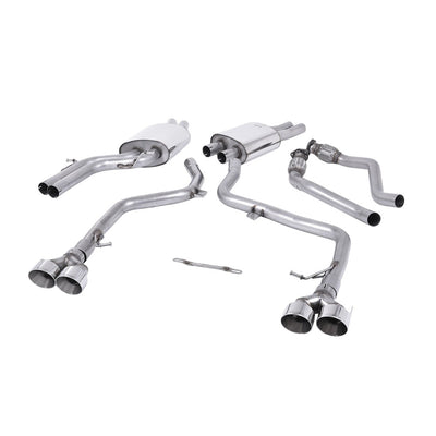 Milltek Cat Back Exhaust Audi S4 3.0 Supercharged V6 B8.5 12-16-Exhaust System-carbonizeduk