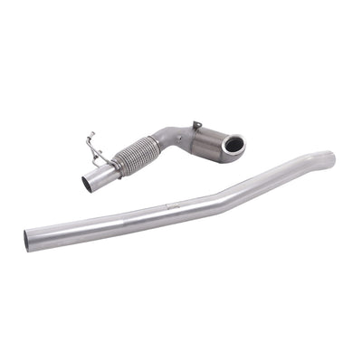 Milltek Large Bore Downpipe and Hi-Flow Sports Cat Exhaust Audi S3 2.0 TFSi Quattro 3-Door 8V/8V.2 (Non-GPF Equipped Models Only) 13-18-Manifolds, Decats & Sports Cats-carbonizeduk