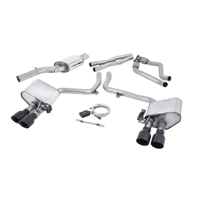 Milltek Cat Back Exhaust Audi S4 3.0 Supercharged V6 B8.5 12-16-Exhaust System-carbonizeduk