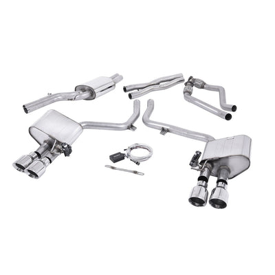 Milltek Cat Back Exhaust Audi S4 3.0 Supercharged V6 B8.5 12-16-Exhaust System-carbonizeduk