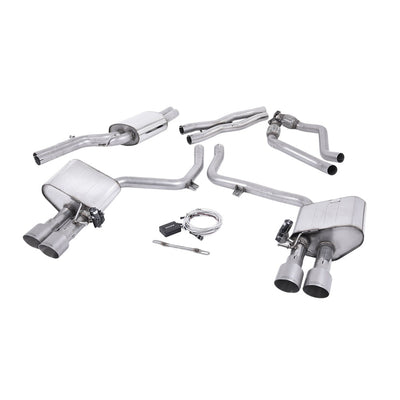 Milltek Cat Back Exhaust Audi S4 3.0 Supercharged V6 B8.5 12-16-Exhaust System-carbonizeduk