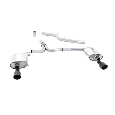 Milltek Cat Back Exhaust Audi A4 2.0 TDi B8 140PS / 177PS 2WD Saloon and Avant (S-Line models only) 09-11-Exhaust System-carbonizeduk