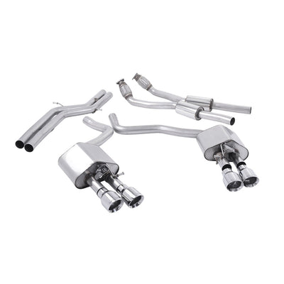 Milltek Cat Back Exhaust Audi S7 Sportback 4.0 TFSi Quattro S-Tronic 12-18-Exhaust System-carbonizeduk