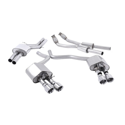 Milltek Cat Back Exhaust Audi S7 Sportback 4.0 TFSi Quattro S-Tronic 12-18-Exhaust System-carbonizeduk