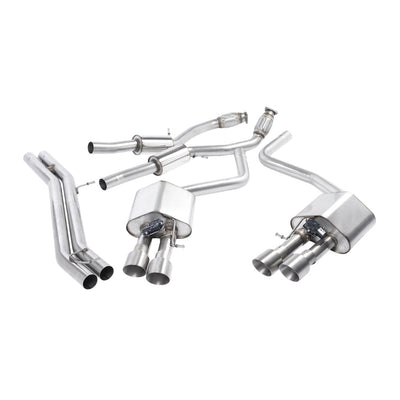 Milltek Cat Back Exhaust Audi S8 D4 4.0 TFSi Quattro Tiptronic 13-18-Exhaust System-carbonizeduk