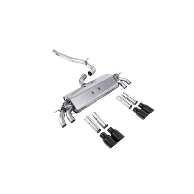 Milltek Cat Back Exhaust Audi S3 2.0 TFSi Quattro Saloon and Cabrio 8V/8V.2 (Non-GPF Equipped Models Only) 13-18-Exhaust System-carbonizeduk