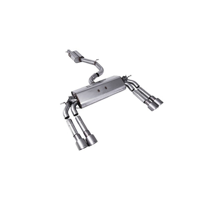 Milltek Cat Back Exhaust Audi S3 2.0 TFSi Quattro Saloon and Cabrio 8V/8V.2 (Non-GPF Equipped Models Only) 13-18-Exhaust System-carbonizeduk