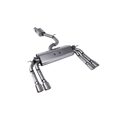 Milltek Cat Back Exhaust Audi S3 2.0 TFSi Quattro Saloon and Cabrio 8V/8V.2 (Non-GPF Equipped Models Only) 13-18-Exhaust System-carbonizeduk
