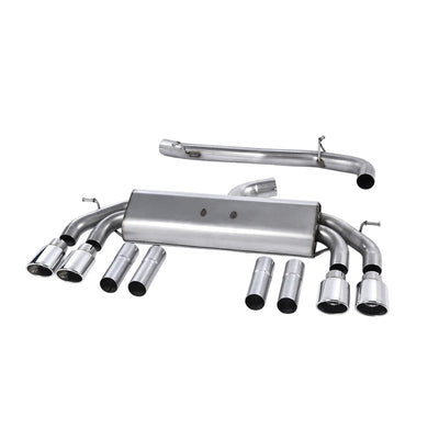 Milltek Cat Back Exhaust Audi S3 2.0 TFSi Quattro Saloon and Cabrio 8V/8V.2 (Non-GPF Equipped Models Only) 13-18-Exhaust System-carbonizeduk