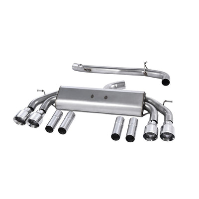 Milltek Cat Back Exhaust Audi S3 2.0 TFSi Quattro Saloon and Cabrio 8V/8V.2 (Non-GPF Equipped Models Only) 13-18-Exhaust System-carbonizeduk