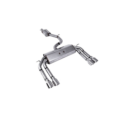 Milltek Cat Back Exhaust Audi S3 2.0 TFSi Quattro Saloon and Cabrio 8V/8V.2 (Non-GPF Equipped Models Only) 13-18-Exhaust System-carbonizeduk