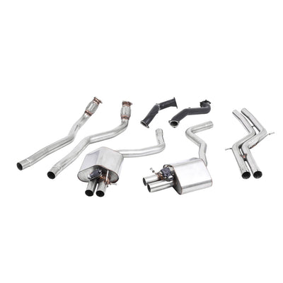 Milltek Full System Exhaust Audi RS7 C7 Sportback 4.0 V8 TFSi biturbo inc Performance Edition 13-18-Exhaust System-carbonizeduk