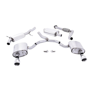 Milltek Cat Back Exhaust Audi A4 2.0 TFSi B9 Quattro Saloon and Avant (Non OPF/GPF Models inc Mild Hybrid and Without Brace Bars) 16-25-Exhaust System-carbonizeduk