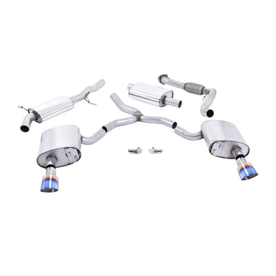 Milltek Cat Back Exhaust Audi A4 2.0 TFSi B9 Quattro Saloon and Avant (Non OPF/GPF Models inc Mild Hybrid and Without Brace Bars) 16-25-Exhaust System-carbonizeduk