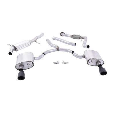 Milltek Cat Back Exhaust Audi A4 2.0 TFSi B9 Quattro Saloon and Avant (Non OPF/GPF Models inc Mild Hybrid and Without Brace Bars) 16-25-Exhaust System-carbonizeduk