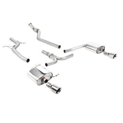 Milltek Cat Back Exhaust Audi A4 2.0 TFSi S-Line B8 (2WD and Quattro manual-only) Saloon and Avant 08-11-Exhaust System-carbonizeduk
