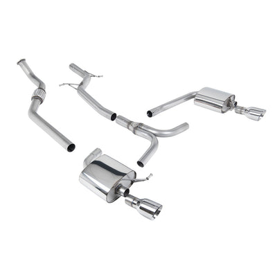 Milltek Cat Back Exhaust Audi A4 2.0 TFSi S-Line B8 (2WD and Quattro Tiptronic-only) Saloon and Avant 08-11-Exhaust System-carbonizeduk