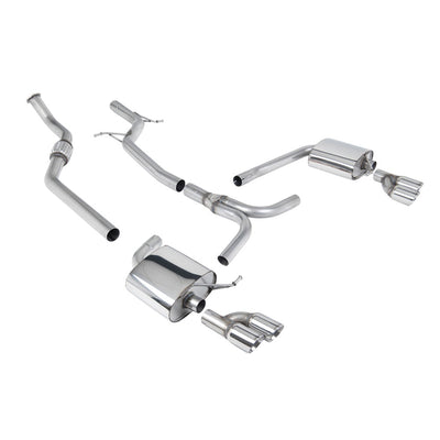 Milltek Cat Back Exhaust Audi A4 2.0 TFSi S-Line B8 (2WD and Quattro Tiptronic-only) Saloon and Avant 08-11-Exhaust System-carbonizeduk