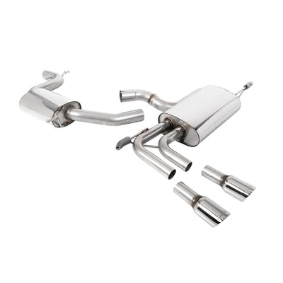 Milltek Cat Back Exhaust Audi A3 2.0T FSI 2WD 5-Door Sportback 03-12-Exhaust System-carbonizeduk