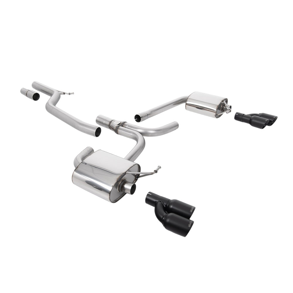 Milltek Cat Back Exhaust Audi A4 2.0 TDi B8 177PS Quattro Saloon and Avant 09-11-Exhaust System-carbonizeduk