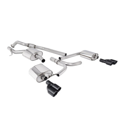 Milltek Cat Back Exhaust Audi A4 2.0 TFSi S-Line B8 (2WD and Quattro Tiptronic-only) Saloon and Avant 08-11-Exhaust System-carbonizeduk