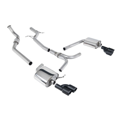 Milltek Cat Back Exhaust Audi A4 2.0 TFSi S-Line B8 (2WD and Quattro Tiptronic-only) Saloon and Avant 08-11-Exhaust System-carbonizeduk