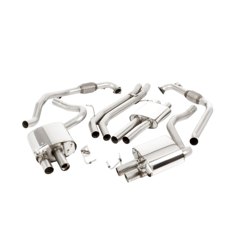 Milltek Cat Back Exhaust Audi S5 3.0 V6 Turbo Coupe Only B9 (Sport Diff Models Only and Without Brace Bars) 17-25-Exhaust System-carbonizeduk
