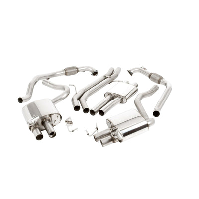 Milltek Cat Back Exhaust Audi S5 3.0 V6 Turbo Coupe Only B9 (Sport Diff Models Only and Without Brace Bars) 17-25-Exhaust System-carbonizeduk