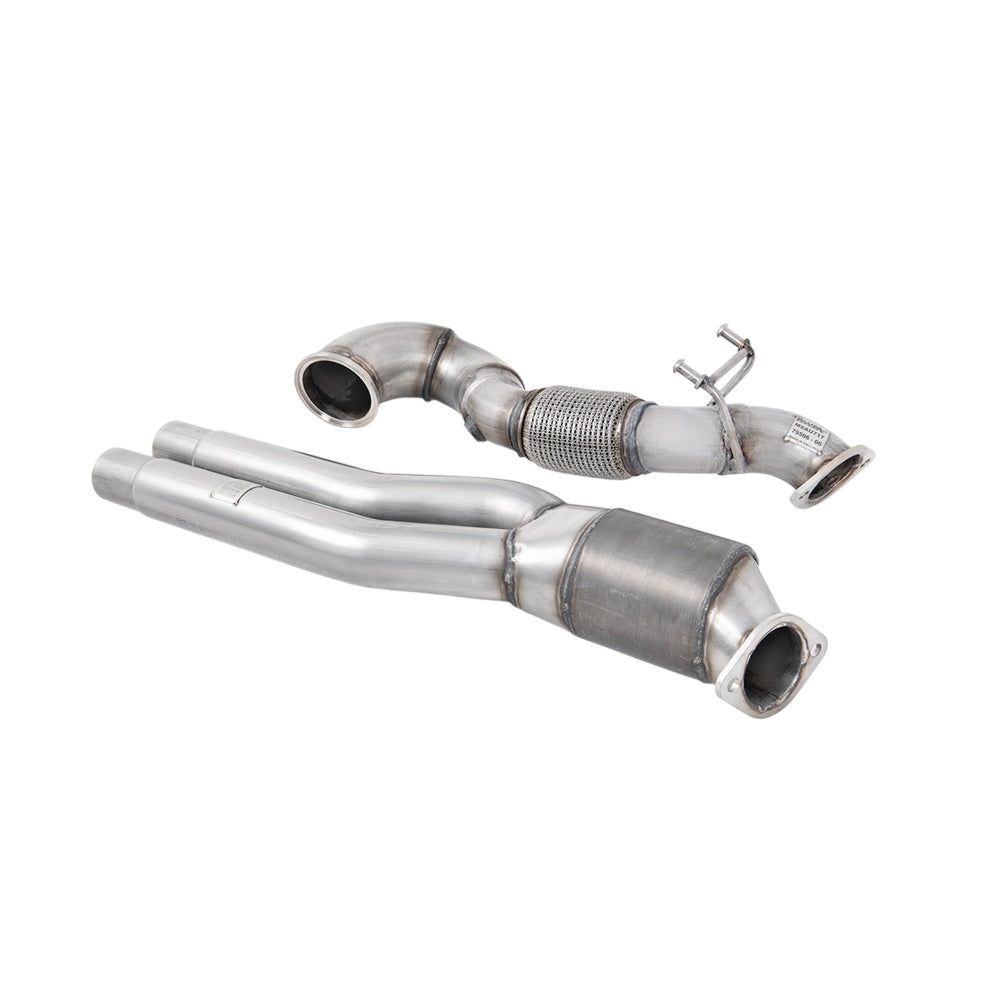 Milltek Large Bore Downpipe and Hi-Flow Sports Cat Exhaust Audi RS3 Saloon / Sedan 400PS (8Y MQB EVO) Non-OPF/GPF Models 22-25-Manifolds, Decats & Sports Cats-carbonizeduk