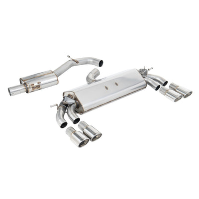 Milltek Cat Back Exhaust Audi S3 2.0 TFSi Quattro Sportback 8V.2 (GPF Equipped Models Only) 19-20-Exhaust System-carbonizeduk