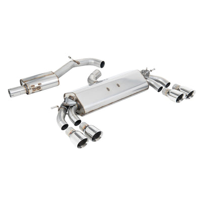 Milltek Cat Back Exhaust Audi S3 2.0 TFSi Quattro Sportback 8V.2 (GPF Equipped Models Only) 19-20-Exhaust System-carbonizeduk