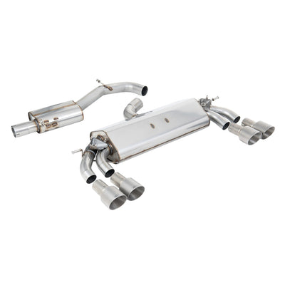 Milltek Cat Back Exhaust Audi S3 2.0 TFSi Quattro Sportback 8V.2 (GPF Equipped Models Only) 19-20-Exhaust System-carbonizeduk